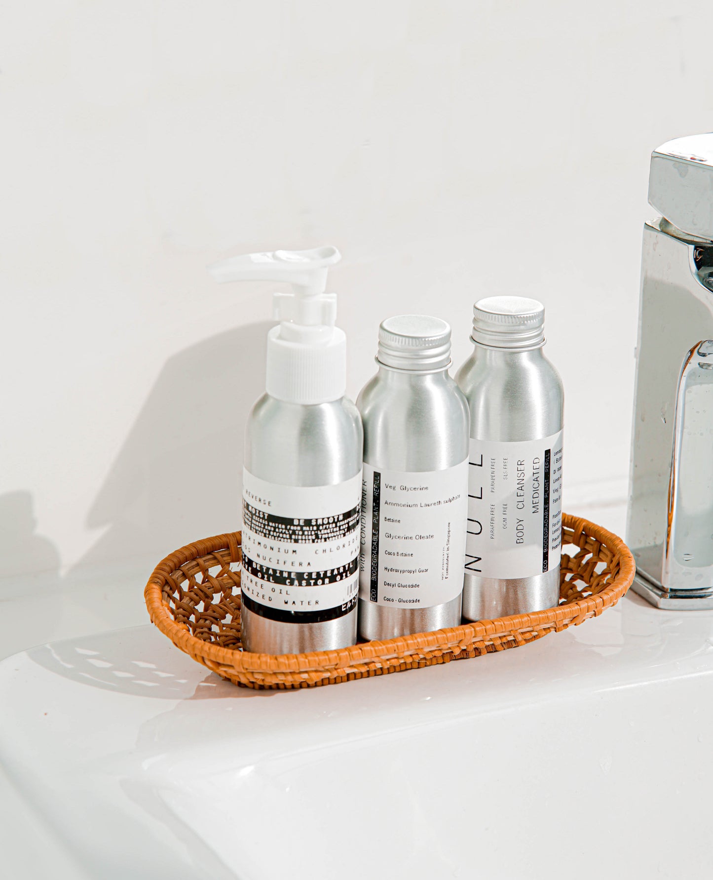 Hair Cleanser Body Cleanser Hair Conditioner Travel Set 3x100ml