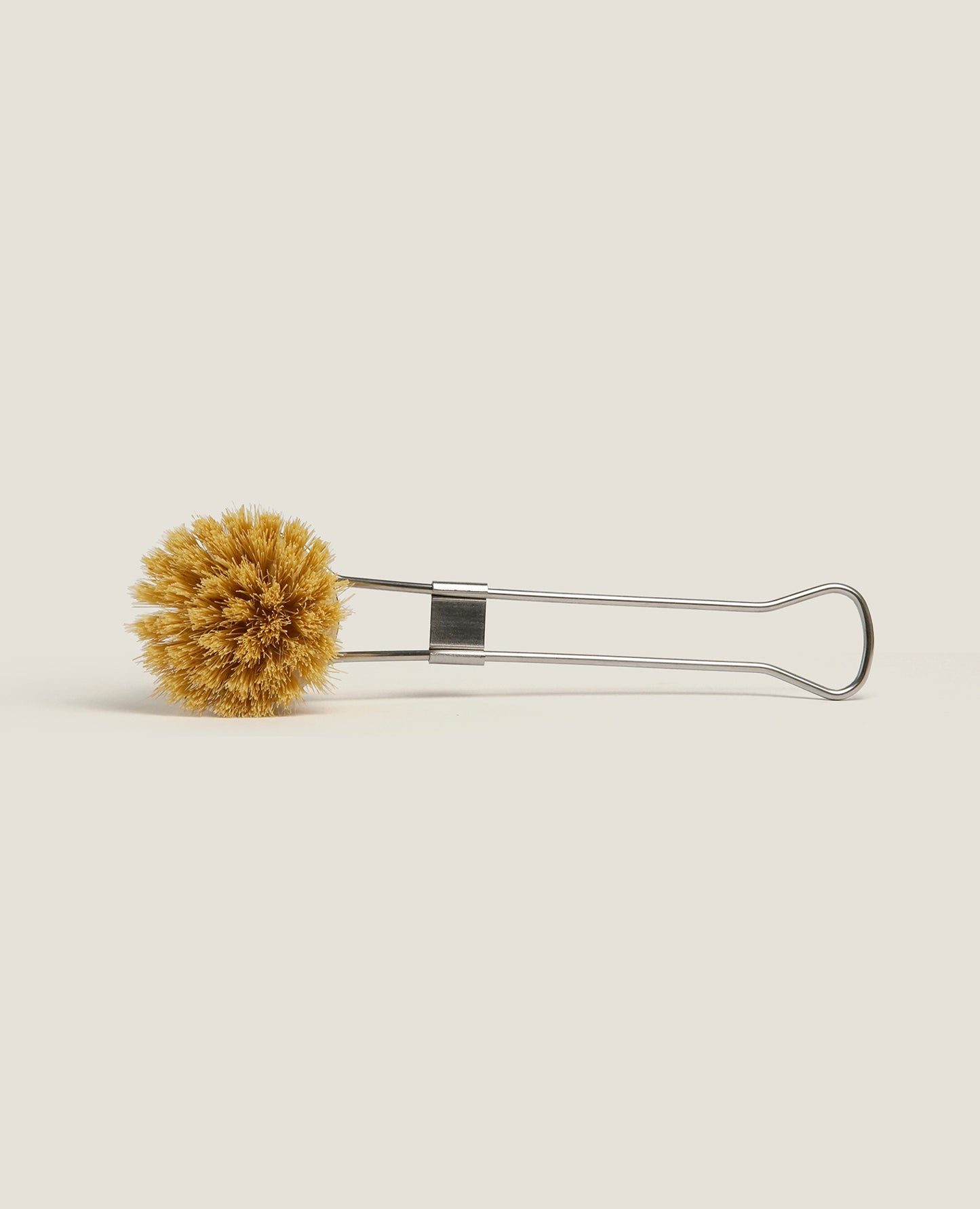 Stainless Steel- Handled Sisal Fibre Brush