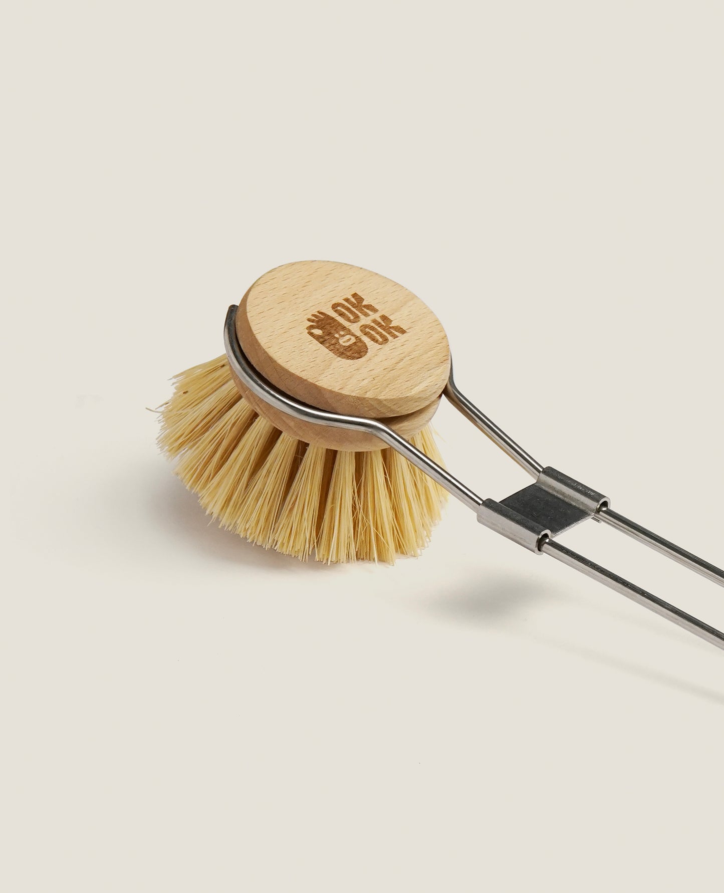 Stainless Steel- Handled Sisal Fibre Brush