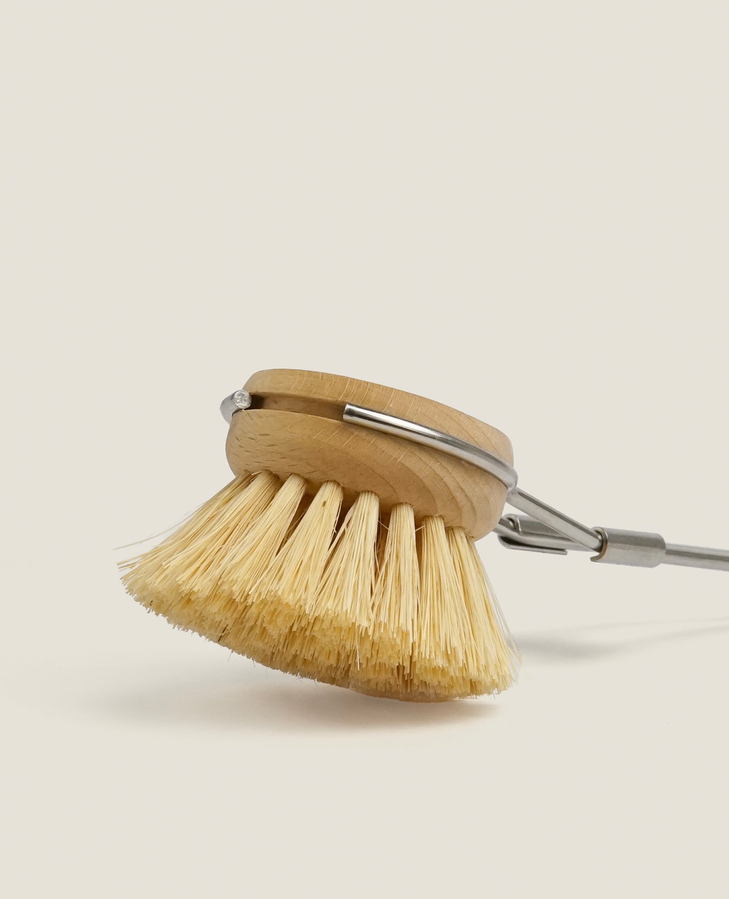 Stainless Steel- Handled Sisal Fibre Brush