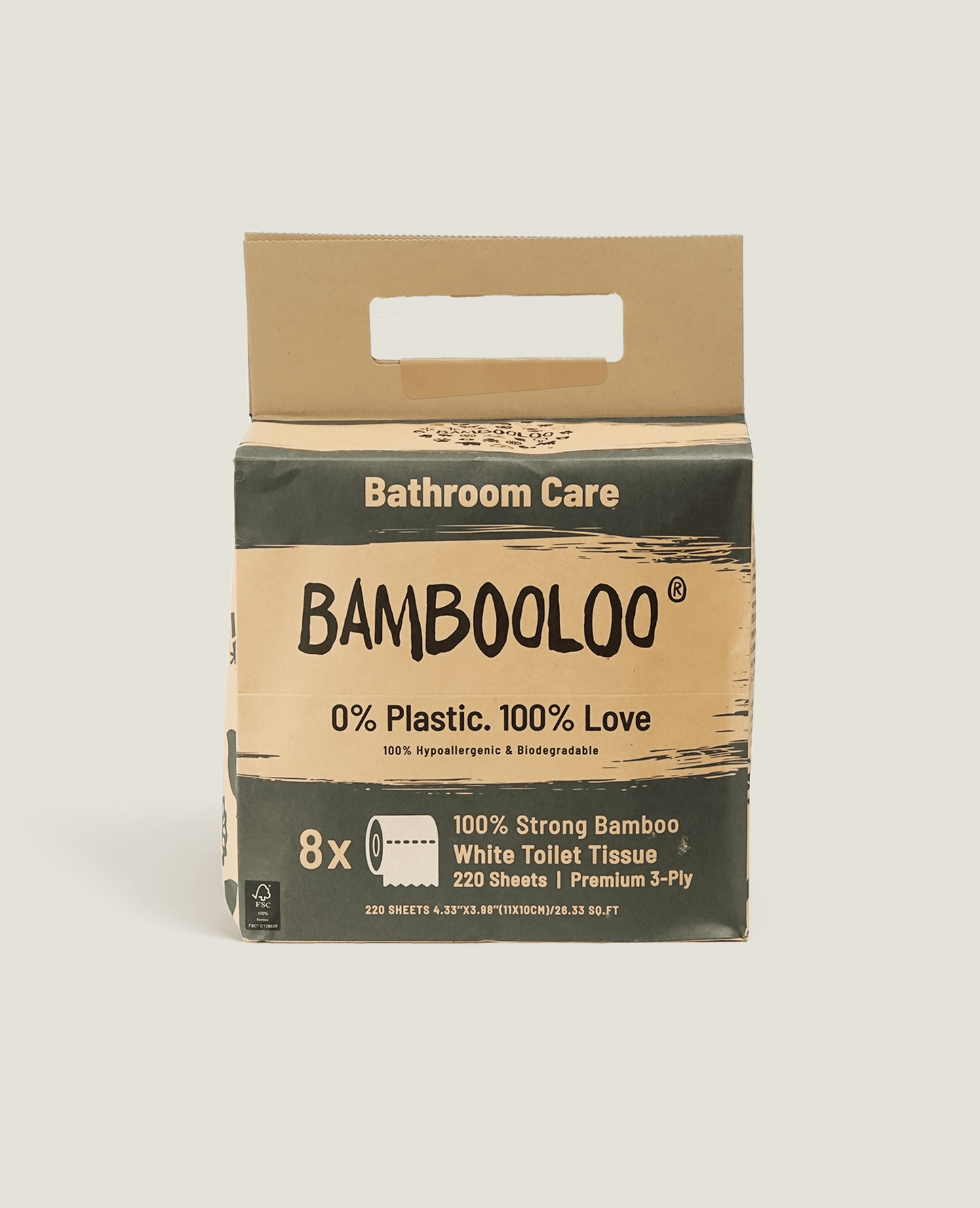 Bamboo Toilet Roll 8 Rolls