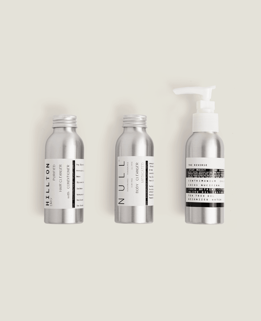 Hair Cleanser Body Cleanser Hair Conditioner Travel Set 3x100ml