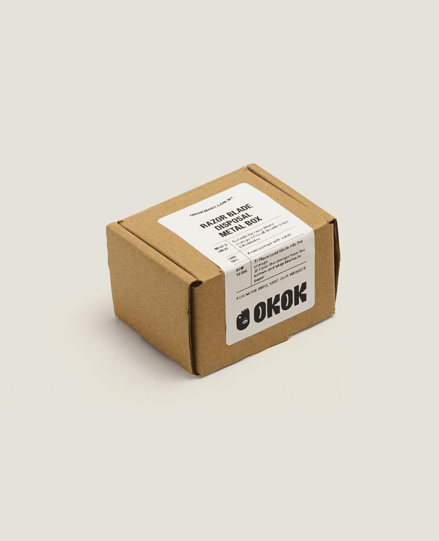 Razor Blade Disposal Metal Box