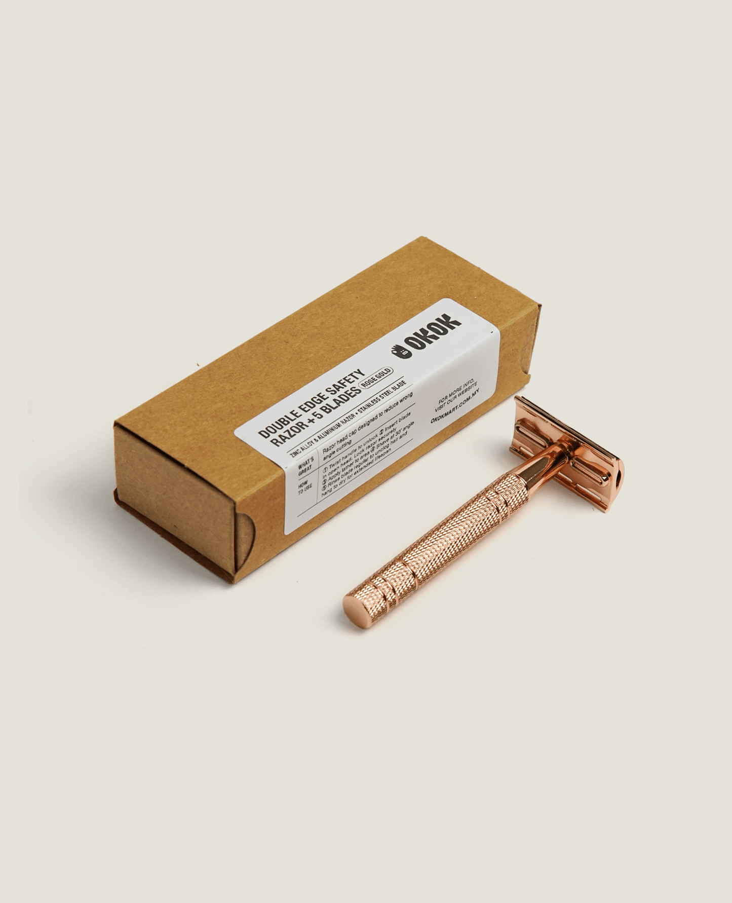 Double Edge Safety Razor + 5 Blades