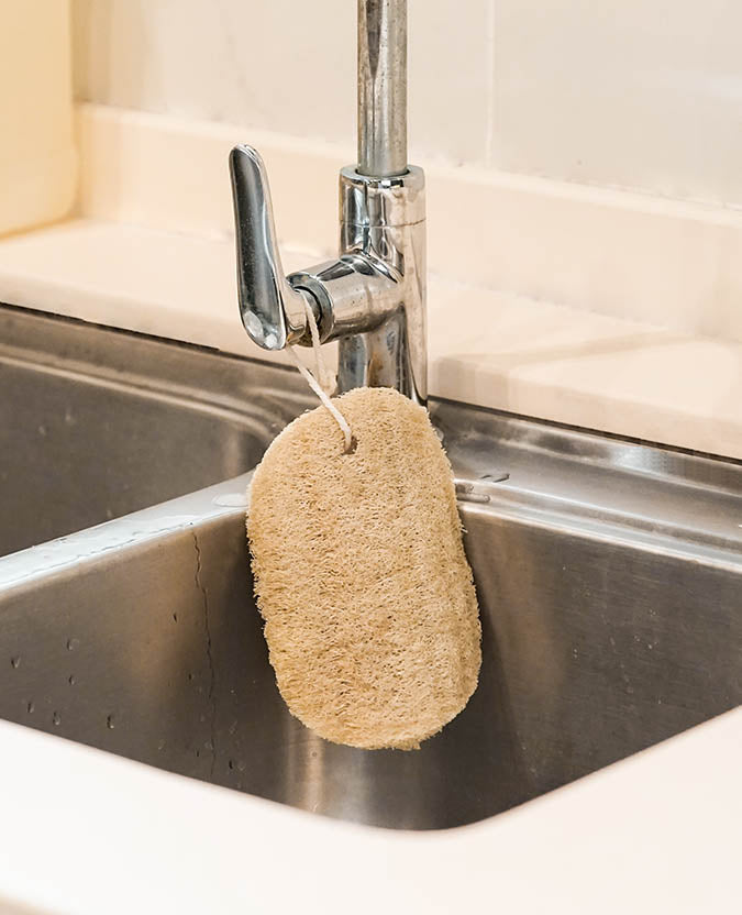 Unbleached Loofah Sponge