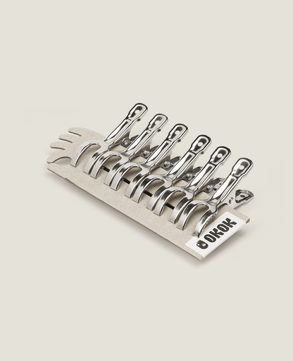 Stainless Steel Cloth Peg M Size  6 Pcs